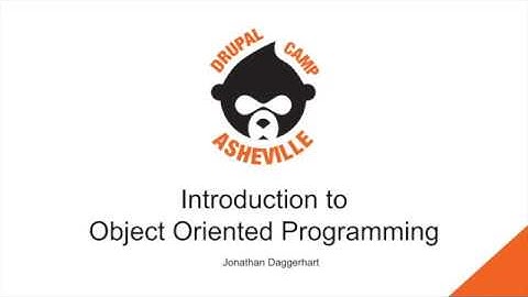 Drupal 8 Developer Training - 1. Introduction to Object Oriented Programming