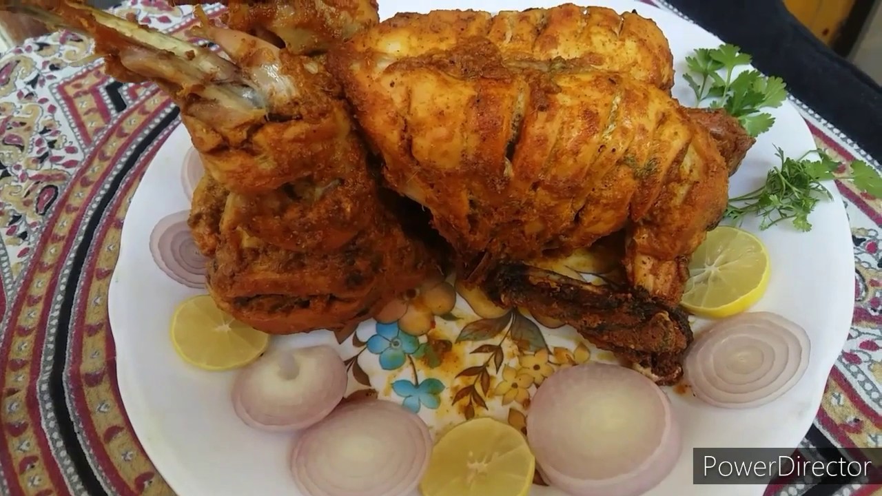 Whole chicken roast in microwave Tandoori chicken YouTube