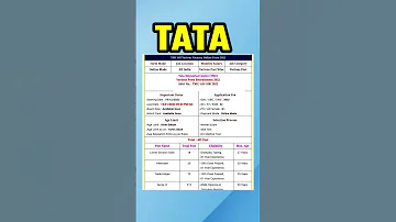 Tata Vacancy 2023 Shorts Viral Jobs Latest Recruitment Job 