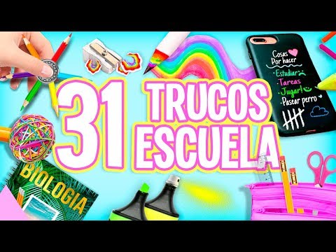 31 TRUCOS PARA LA ESCUELA QUE TIENES QUE SABER ❤️COMPILACIÓN