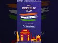 HAPPY REPUBLIC DAY INDIA #infostudy #mathematicalinsights
