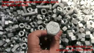 ASTM A325M Hex Heavy Structrual Bolts and A194 2H Nuts Production Mass Order