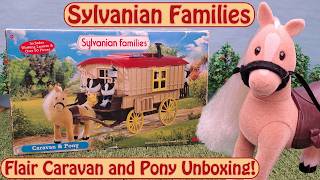 Unboxing and Setting up the Sylvanian Families Flair Era Pony and Caravan! Discontinued Set!
