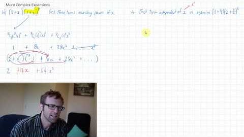 Pure Maths 1: 6.4 More Complex Binomial Expansion