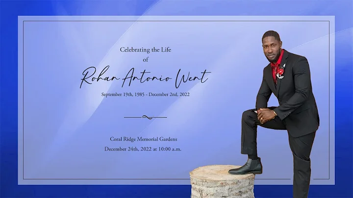 Celebrating The Life of Rohan Antonio Went