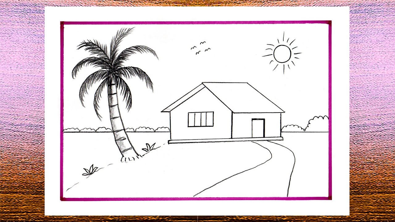 How Beginners Learn Scenery Drawing Easily || How Beginners Learn Drawing Easily