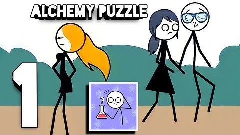 Alchemy Puzzle(WEEGOON) - Level 1-25 Android Gameplay Walkthrough - Funny Stickman Brain Puzzle Game