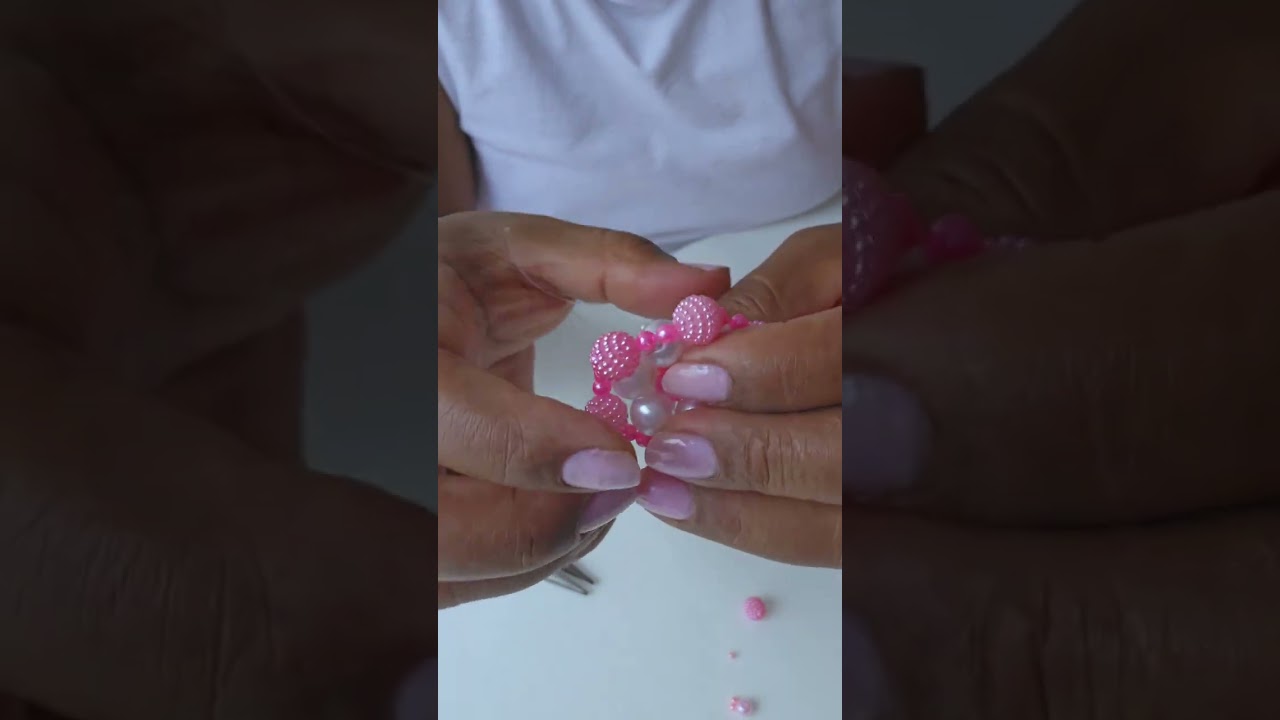 Trama de pérolas para chinelos 