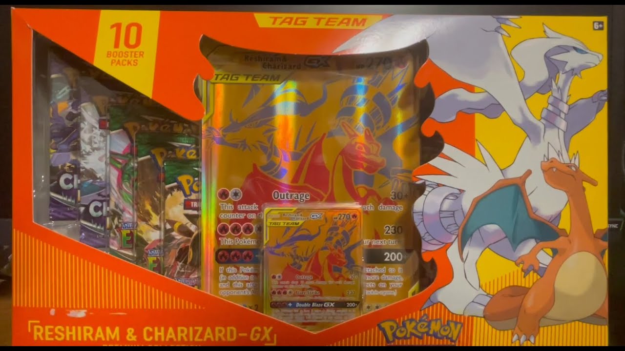 Pokémon TCG: Reshiram & Charizard-GX Figure Collection