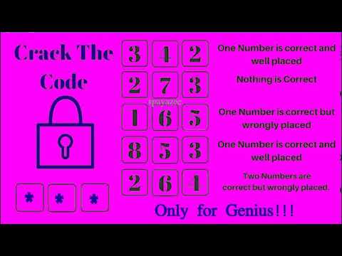 Crack The Code | Solution with Simple Concept Explanation | Brain Teasers | 342 273 165