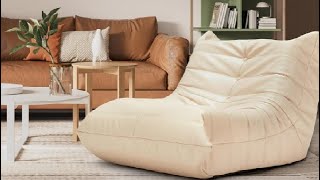Hobestluk Bean Bag Chair Adult Bean Bag Chairs, Leather Bean Bag Chair for Adults Review