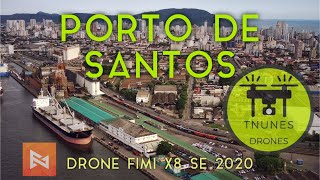 PORTO DE SANTOS Visto de Cima  Drone Fimi X8 SE 2020