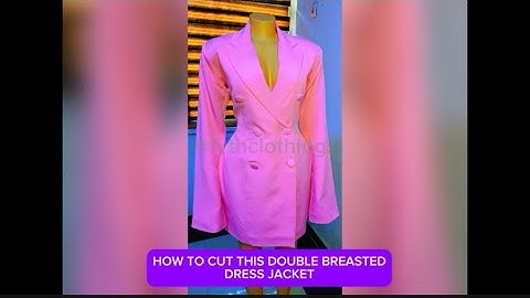 HOW TO DRAFT A BLAZER JACKET WITH NOTCHED COLLAR || DOUBLE BREASTED EASY PATTERN DRAFTING (PART 1)