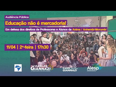 Audiência Pública | Educação não é mercadoria!