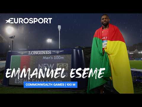 Men's 100m Final | Emmanuel Eseme wins Commonwealth Games gold in 9.83