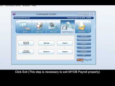 How to set User Access Rights in MYOB Payroll