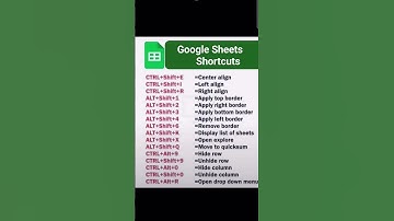 Google sheets shortcuts keys  #ytshorts