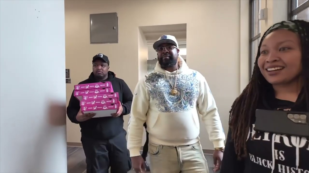 New Era Detroit Pulled Up And Had Lunch With The Students & Staff At Adams Young Middle School