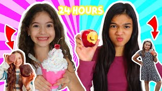 LETTING FAMOUS YOUTUBERS DECIDE WHAT WE EAT FOR 24 HOURS! FUNNY