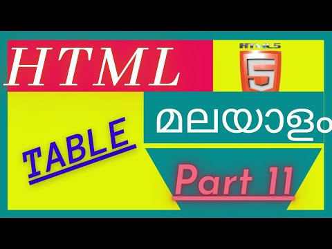 Add table in html | Malayalam | tables