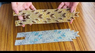 جبتلكم صدر جلابة راندة2020 بدون خيط و لا إبرة DAY //Craft Pearl beads