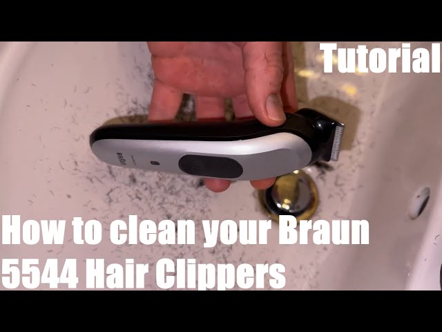 How to clean your Braun wet und dry 5544 Hair Clippers under