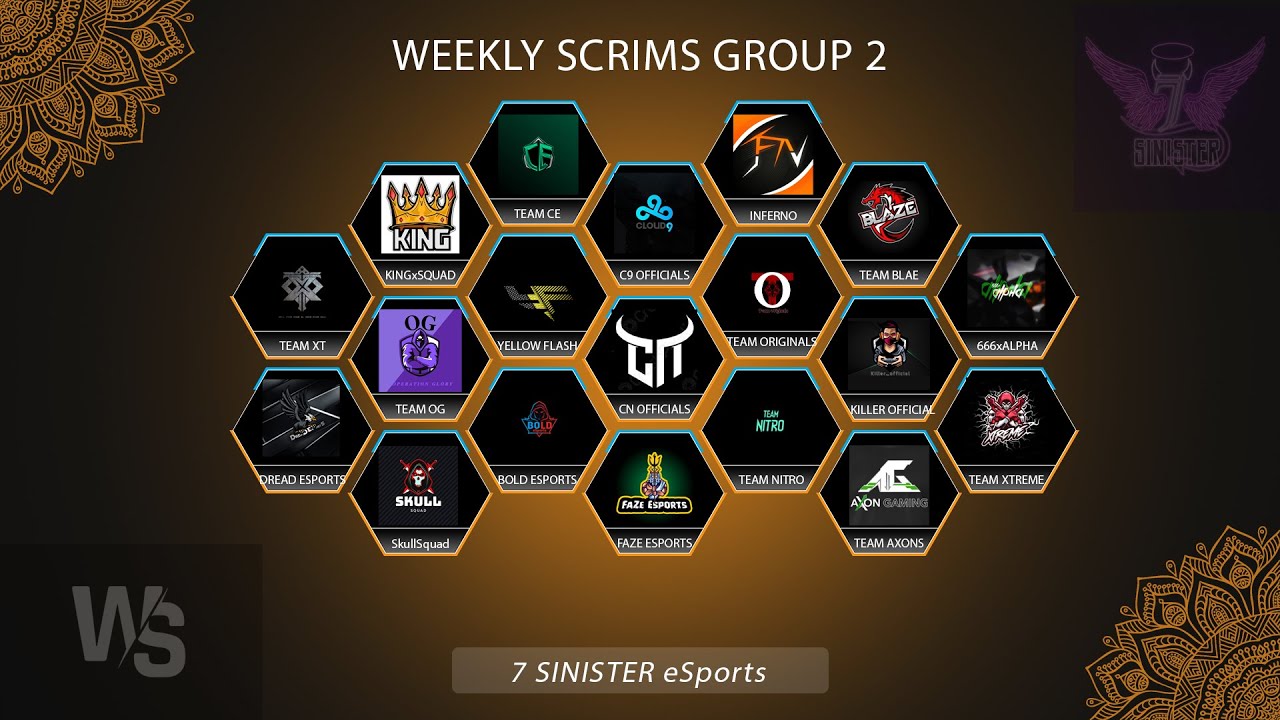 BGMI WEEKLY SCRIMS LIVE DAY 5 II 7 SINISTERS ESPORTS II #BGMISCRIMS ...