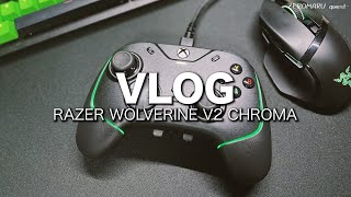 ［vlog］Razer Wolverine V2 Chroma / Unboxing video 開封 / Setup セットアップ / RazerStoreLIVEで即購入した新商品を開封（後編）