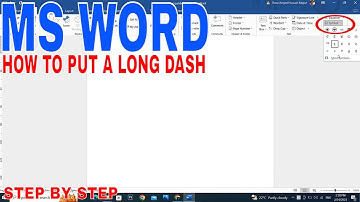 ✅  How To Put Long Dash In MS Word 🔴