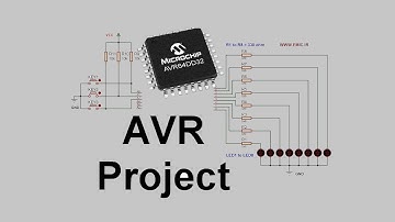AVR Microcontroller Tutorial: LED Light Dance Project | CodeVision & Proteus