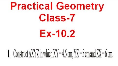 NCERT Solution CLASS-7(VII) CHAPTER-10 Practical Geometry Ex-10.2 Q1 @Bhullar