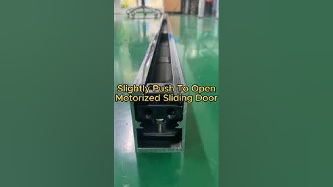 Slightly push to open, motorized sliding door mechanism. Linear magnetic drive rail system. #doors