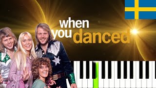 ABBA - When You Danced With Me (Easy Piano Tutorial)