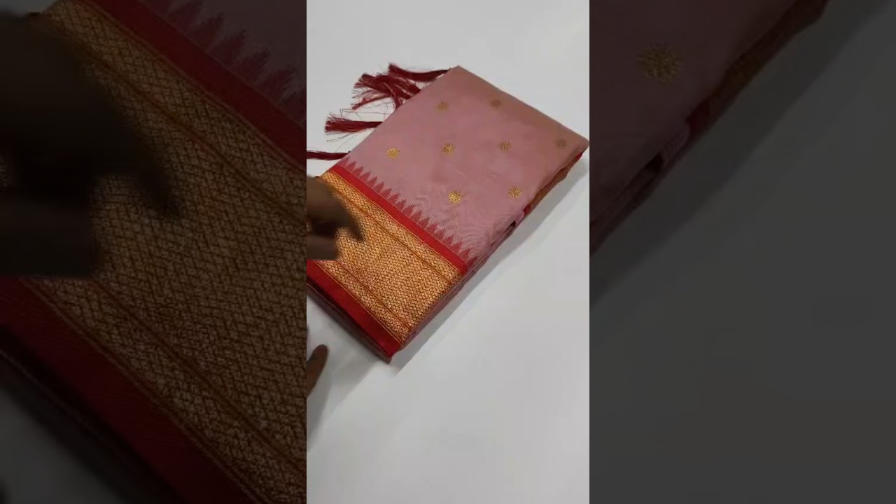 Paithani Silk Peacock Pallu & Gadwal Zari Border Saree