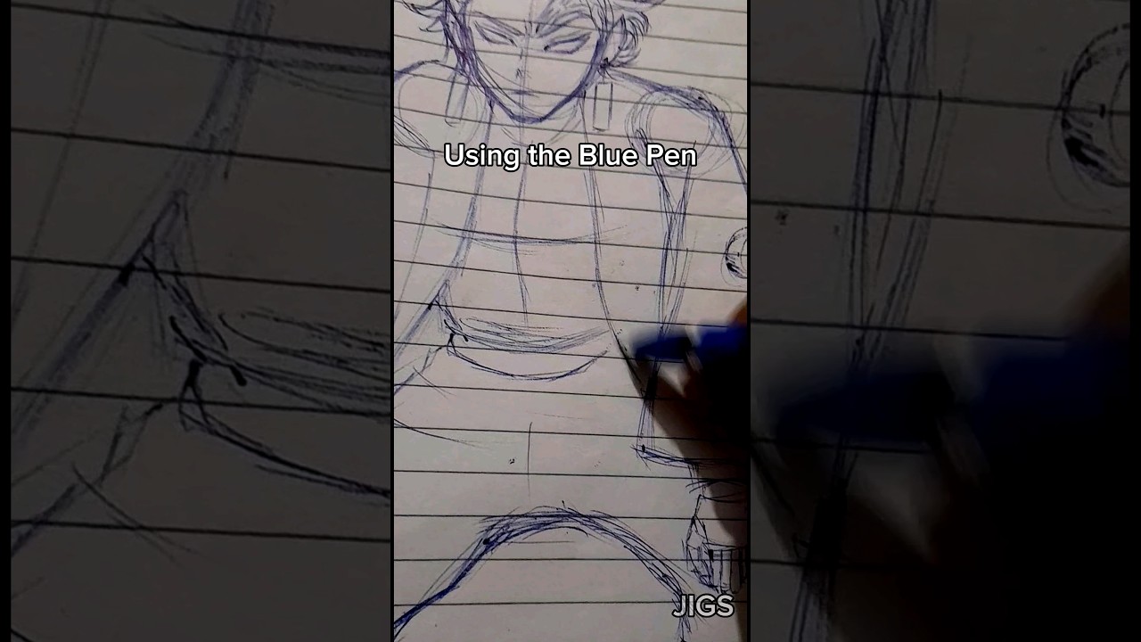 Drawing Tanjiro Using Ball Pen🔥 