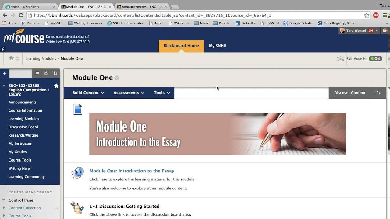 ENG 122 Getting Started Nov 25 2015 - YouTube