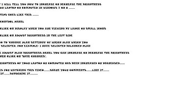 How to Increase or Decrease the Brightness of your Laptop or Computer in Windows 7 or 8