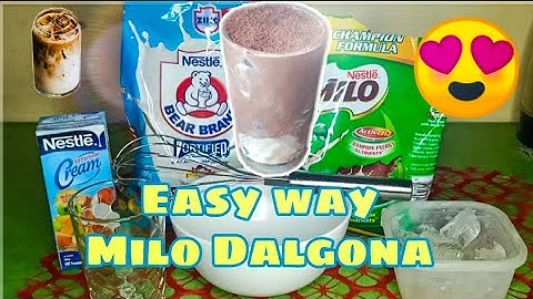 How to make Milo Dalgona (easy way) | Home made ☕😍