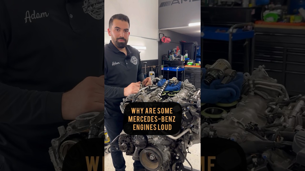 Why are the newer Mercedes engines louder than the older ones? 