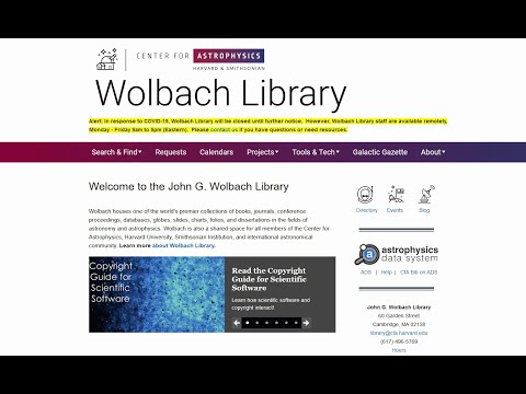 Wolbach Library Intro