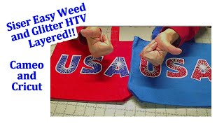Layer Vinyl -  Siser  Easy Weed and Glitter HTV.