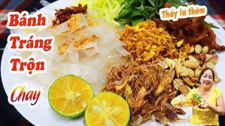 Cách làm BÁNH TRÁNG TRỘN CHAY thơm ngon rất dễ tại nhà - VEGAN RICE PAPER MIX | Ù thích ăn chay screenshot 4