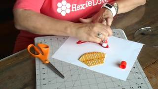 Glue Basting Curved Hexagons