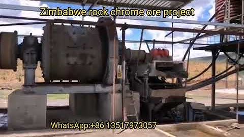 Zimbabwe Rock Chromite Chrome Ore Processing With Ball Mill Spiral Chute Separators Mining Machine