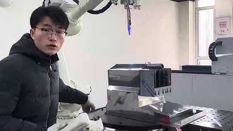 Robotic arm welding test video