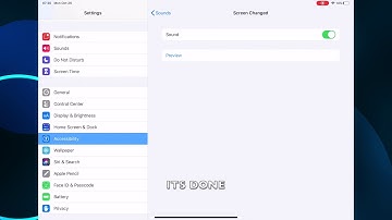 HOW TO DISABLE OR ENABLE VOICEOVER SCREEN CHANGED SOUND IN IPADOS 13.6 (IPAD)