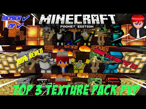 Top 3 Texture Pack PvP MCPE/MCBE | Minecraft PE - YouTube
