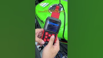 One click turn off the fault indicator light of Kawasaki ZX 4RR.#kawasaki #motorcyclediagnostictool