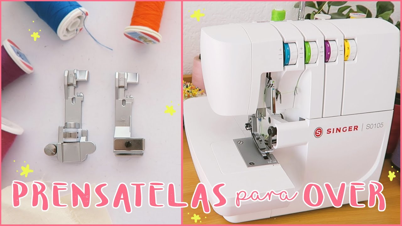 PROBANDO LOS PRENSATELAS PARA LA OVERLOCK! - Para Resortes y Plisado 