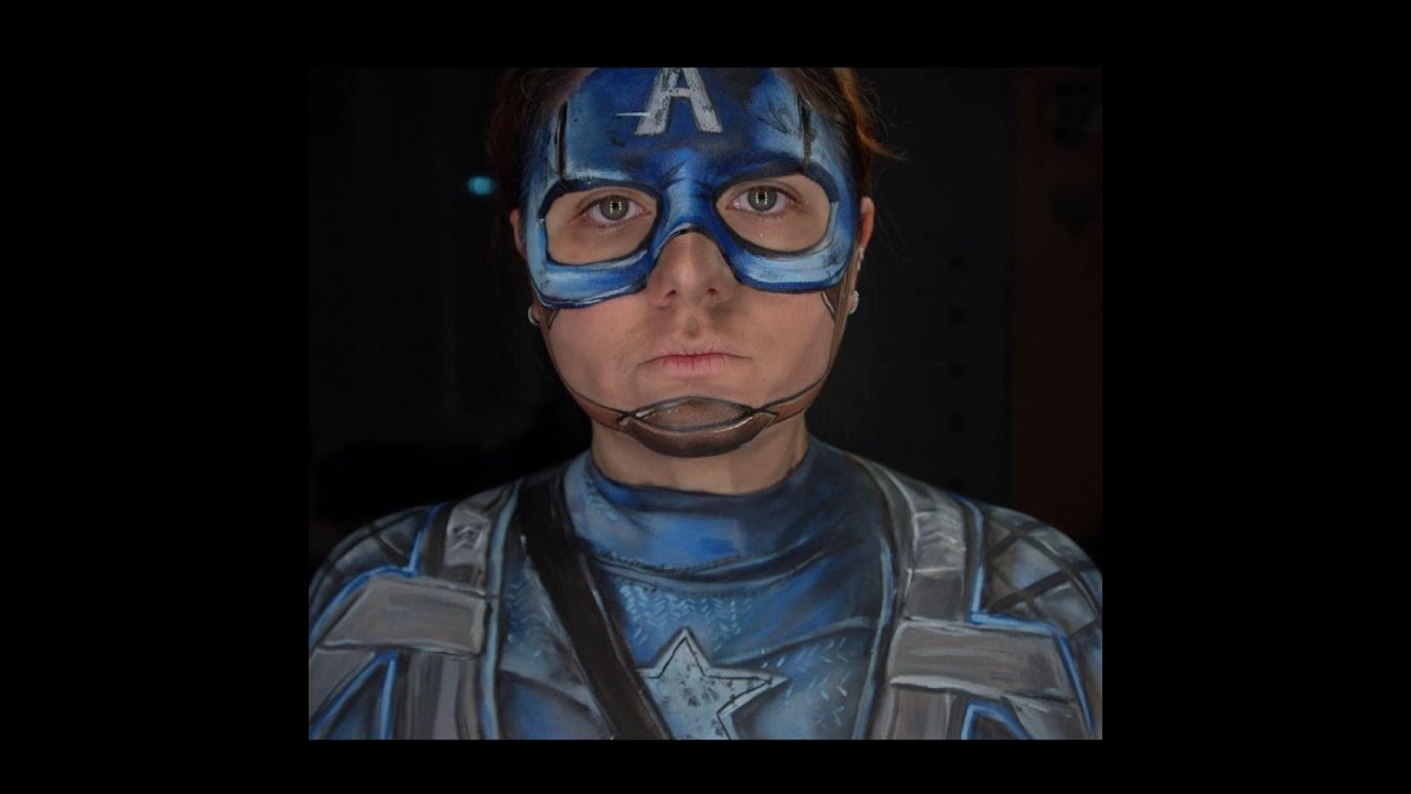 Captain America Makeup Tutorial YouTube